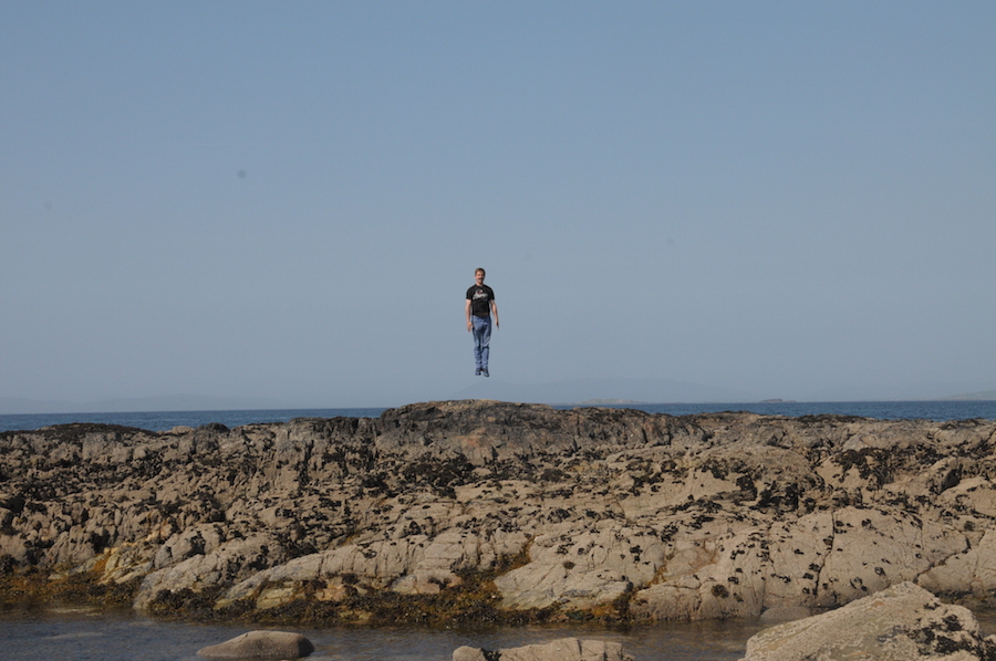 Having fun on the beach near Renvyle off the Wild Atlantic Way