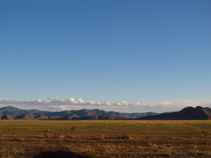 Colorful and crisp Mongolian landscape