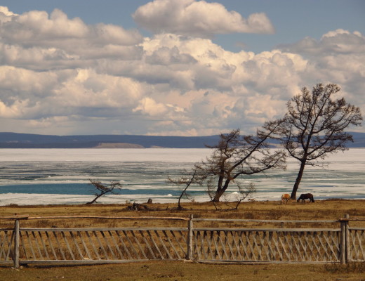 Khovsgol lake iced over