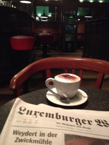 Cafe culture in Luxembourg