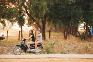 Motorbiking in cambodia