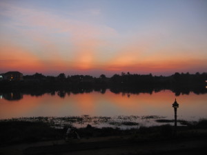 Cambodia sunset