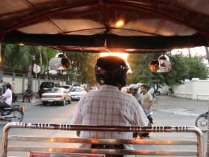 Bike taxi in Cambodia