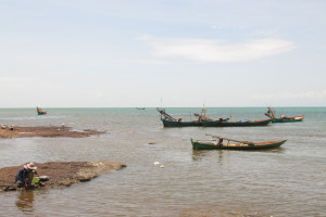 Fishing boats in Southern Cambodia