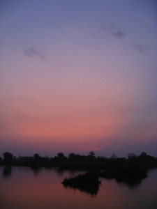 Mekong sunset, Laos