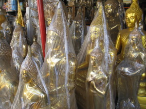Gold figurines in Laos